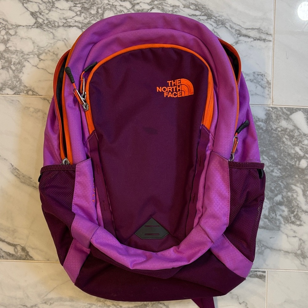 The North Face Violet and Orange Backpack